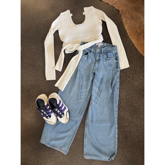 Tibi Polytech ribbed wrap top - Picture 1 of 11